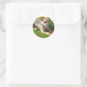 Rond Sticker pour chiot Terrier (Sac)