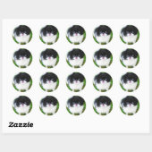 Rond Sticker pour chiot Yoshi (Feuille)