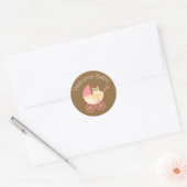 Rond Sticker pour chouette de bienvenue (Enveloppe)