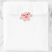 Rond Sticker pour cochon de dessin (Sac)