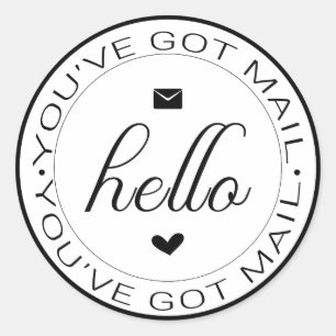 Rond Sticker pour courrier reçu classique