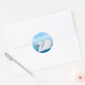 Rond Sticker pour cygne muet (Enveloppe)