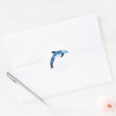 Rond Sticker pour dauphin (Enveloppe)