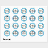 Rond Sticker pour dents [bleu] (Feuille)