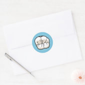 Rond Sticker pour dents [bleu] (Enveloppe)