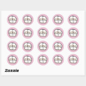 Rond Sticker pour dents [rose] (Feuille)