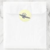 Rond ? ? Sticker pour dessin sur lapin (Sac)