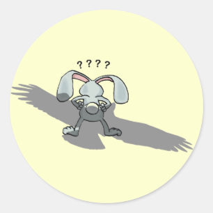 Rond ? ? Sticker pour dessin sur lapin