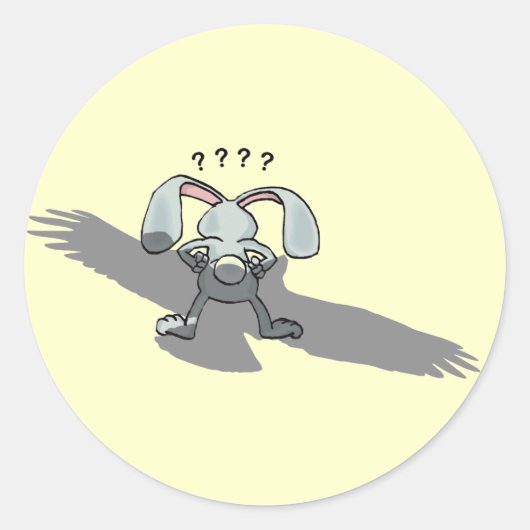 Rond ? ? Sticker pour dessin sur lapin (Devant)