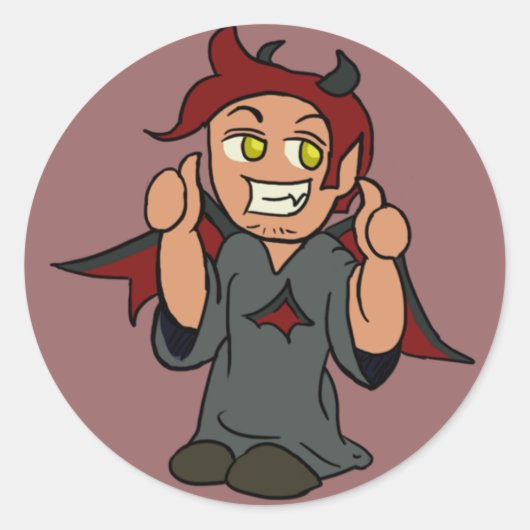 Rond Sticker pour diable à épaule (Devant)