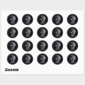 Rond Sticker pour dragon celtique argenté (Feuille)