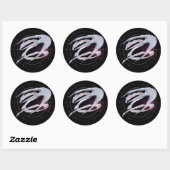 Rond Sticker pour dragon spatial (Feuille)