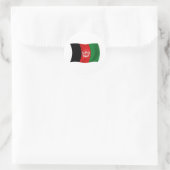 Rond Sticker pour drapeau afghan (Sac)