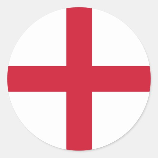 Rond Sticker pour drapeau anglais (Devant)