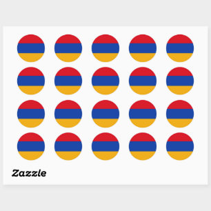 Rond Sticker pour drapeau arménien