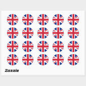Rond Sticker pour drapeau britannique (Feuille)