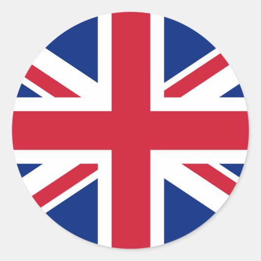 Rond Sticker pour drapeau britannique (Devant)
