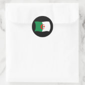 Rond Sticker pour drapeau d'Algérie (Sac)