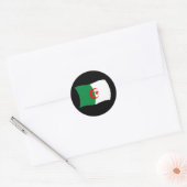 Rond Sticker pour drapeau d'Algérie (Enveloppe)