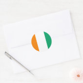 Rond Sticker pour drapeau de la Côte d'Ivoire (Enveloppe)