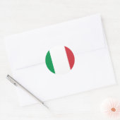 Rond Sticker pour drapeau d'Italie (Enveloppe)