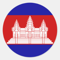 Sticker pour drapeau du Cambodge