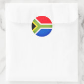 Rond Sticker pour drapeau sud-africain (Sac)