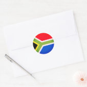 Rond Sticker pour drapeau sud-africain (Enveloppe)