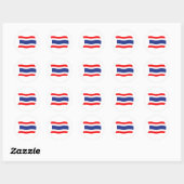 Rond Sticker pour drapeau thaïlandais (Feuille)