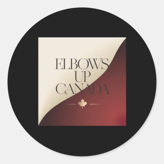 Rond Sticker pour Elbos Up Canada9 (Devant)