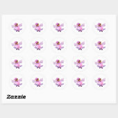Rond Sticker pour elfe violet (Feuille)