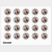 Rond Sticker pour emballage de gâteaux (Feuille)