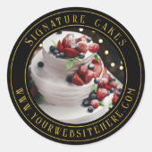 Rond Sticker pour emballage de gâteaux (Devant)