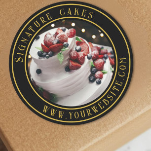 Rond Sticker pour emballage de gâteaux