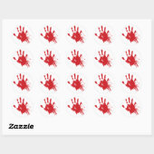 Rond Sticker pour empreintes de sang (Feuille)
