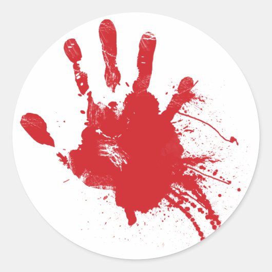 Rond Sticker pour empreintes de sang (Devant)