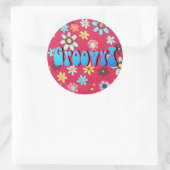 Rond Sticker pour enfant à fleurs (Sac)