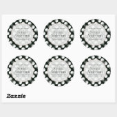 Rond Sticker pour entreprise Motif solaire Eclipse (Feuille)