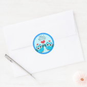 Rond Sticker pour enveloppe de phoque à double coque bl (Enveloppe)
