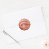 Rond Sticker pour enveloppes rose (Enveloppe)
