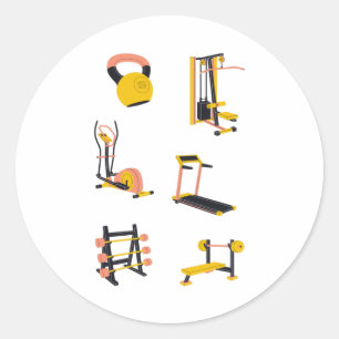 Rond Sticker pour équipement de gym