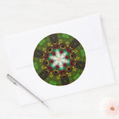 Rond Sticker pour étoiles fractales #6 (Enveloppe)