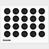 Rond Sticker pour être gentil6 (Feuille)