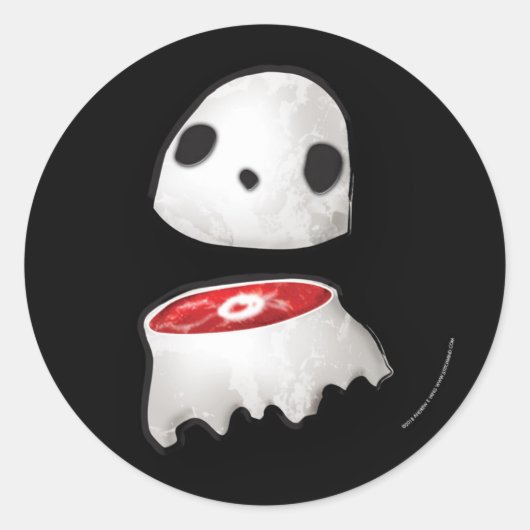 Rond Sticker pour fantôme de viande (Devant)