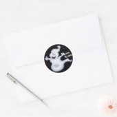 Rond Sticker pour fantôme d'Halloween (Enveloppe)