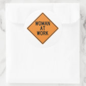 Rond Sticker pour femme au travail (Sac)