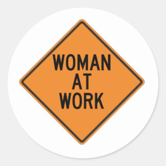 Rond Sticker pour femme au travail