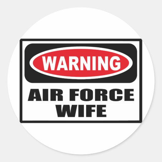 Rond Sticker pour femme de l'AIR FORCE (Devant)