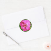 Rond Sticker pour fille d'anniversaire pour Rose de pla (Enveloppe)