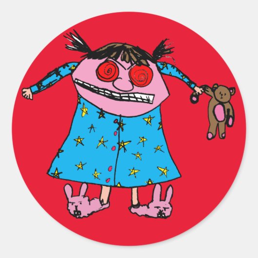 Rond Sticker pour fille de groupe (Devant)